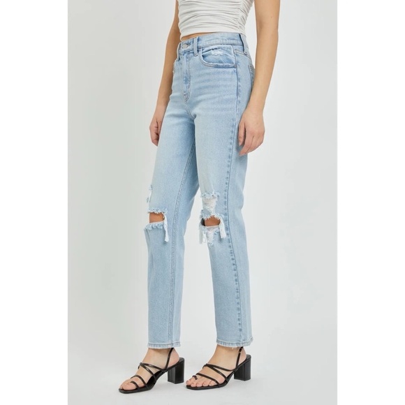 Cello High Rise Straight Denim - Picture 2 of 3